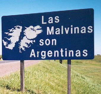 Cartel Argentino sobre las Malvinas
